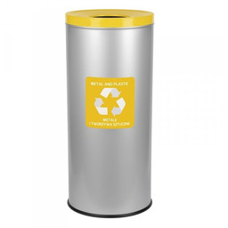 Alda Poland Sp. Z O.o. - Producent Koszy Na Odpady Kosz do segregacji odpadów EKO 45L plastik i metal ( Stal malowana )