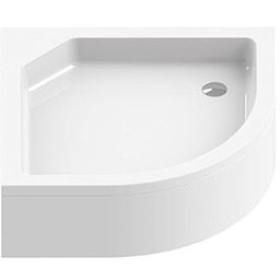 New Trendy Artus brodzik półokrągły na stelażu 80x80x21 cm B-0359