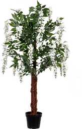 SZTUCZNE DRZEWO WISTERIA GLICYNIA BIAŁA 120 CM
