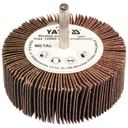 Yato Ściernica listkowa trzpieniowa 80x30x6 p60 YT-83372