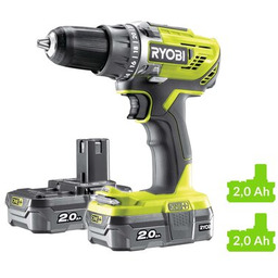 RYOBI Wiertarko-wkrętarka ONE+ R18DD3-220S zestaw akumulatorów