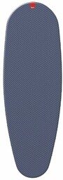 Uniwersalny pokrowiec na deskę do prasowania z 4 warstwami bawełny, pianki, polaru i aluminium - rozszerzalny do 146 x 48 cm, wzór Chevron, niebieski