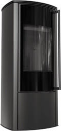Piec wolnostojący stalowy KRATKI AB ENYO R 5,5 kW Ø 100/150 czarne