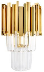 MOOSEE lampa ścienna IMPERIAL WALL GOLD - stal, kryształ