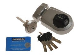 Zamek wierzchni Gerda ZG 200 wzmocniony satyna lakier, 4 klucze nawiercane