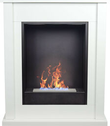 Aflamo Poker Biały-biokominek z obudową