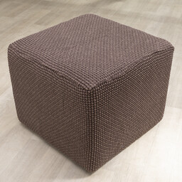 Nueva Textura Super streczowe pokrowce NIAGARA tytoniowe pufa (40 - 60 cm)