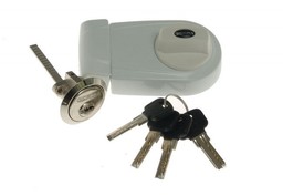 Zamek wierzchni Gerda ZG 200 wzmocniony biały, 4 klucze nawiercane