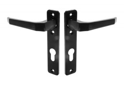 Klamka drzwiowa K-90 (165) wąska 72 czarna