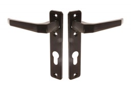 Klamka drzwiowa K-90 (165) wąska 90 brązowa