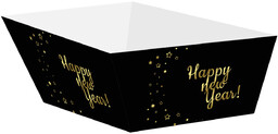 Pudełka na chipsy Sylwestrowe - Happy New Year - 4 szt.