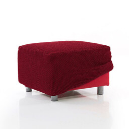 Nueva Textura Super streczowe pokrowce NIAGARA bordo pufa (40 - 60 cm)