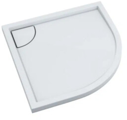 Schedline Erida brodzik półokrągły kompozytowy Stonicryl 100x100 cm biały 3SP.E4O-100100
