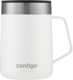Contigo Unisex Streeterville 2174672 Kubek Termiczny, Biały, 410 ml