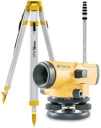 Niwelator optyczny Topcon AT-B4A (grady) + statyw + łata 5m
