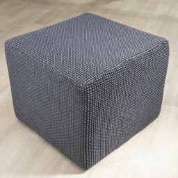 Nueva Textura Super streczowe pokrowce NIAGARA antracyt pufa (40 - 60 cm)