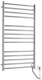Sapho REDONDO elektryczna suszarka na ręczniki okrągła 630x1160 mm 130 W stal nierdzewna polerowana ER230V