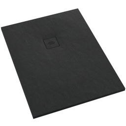 Schedline Protos Black Stone brodzik kompozytowy Stonicryl 80x90 cm czarny kamień 3SP.P1P-8090/C/ST-M1/C/ST