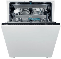 Haier Xynergy XS 63A4M4B 59,7cm X-spray Automatyczne otwieranie drzwi Szuflada na sztućce Zdalne sterowanie Zmywarka do zabudowy