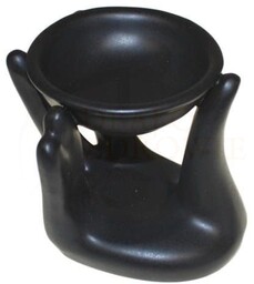 Pomocna Dłoń Kominek Zapachowy Ceramiczny - Czarny