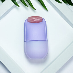 Lodowy roller z naturalnym kamieniem do masażu twarzy i ciała Yeye Fioletowy