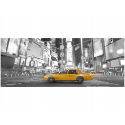 100x40cm Taxi in New York obraz dekoracja ścienna podobrazie drewno