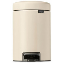 BRABANTIA Kosz na śmieci z pedałem 149887 NewIcon uszczelka przeciwzapachowa, malowany proszkowo 3L Beżowy Zyskaj
