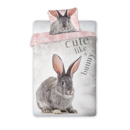 Faro Pościel bawełniana 140x200 Królik