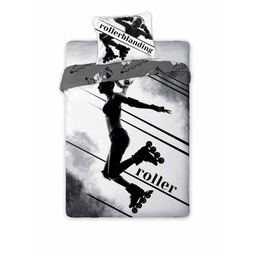 Faro Pościel bawełniana 140x200 Sportivo 002 rolki Rollerblanding z jedną poszewką 70x90