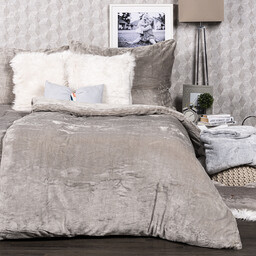 4Home pościel mikroflanela szary, szary, 140 x 200 cm, 70 x 90 cm