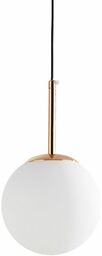 LAMPA WISZĄCA NOWOCZESNA ZŁOTA BIAŁA KULA FREDICA 15 LUMINA DECO