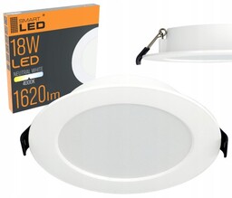 PANEL LED PODTYNKOWY PLAFON SUFITOWY 18W 22cm