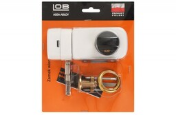 Zamek wierzchni bębenkowy LOB TB61 biały BLISTER