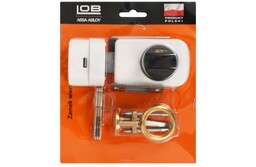 Zamek wierzchni bębenkowy LOB TB51 biały BLISTER