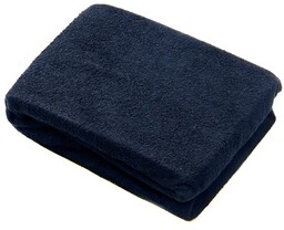 Prześcieradło frotte granatowe