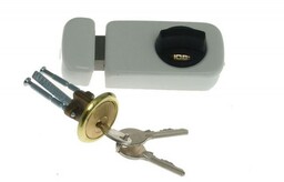 Zamek wierzchni bębenkowy LOB TB61 biały