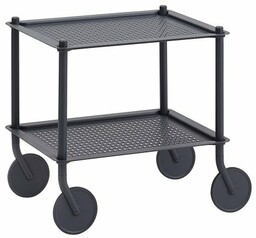 Muuto FLOW Wózek na Kółkach 2 Półki - Niebieskoszary