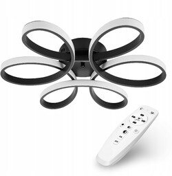 Lampa sufitowa wisząca Plafon Led Modern żyrandol Led 90W z pilotem 3 barwy