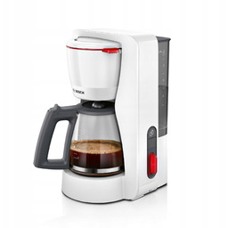Ekspres przelewowy Bosch MyMoment TKA3M131 Szklany dzbanek 1,4l Aroma Biały