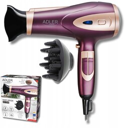 Suszarka do włosów 2400W Z Jonizacją Zimny nawiew Koncentrator i Dyfuzor