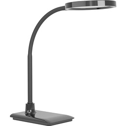 EGLO lampa stołowa LED Lauro, lampka nocna dotykowa ściemniana światło biurkowa z czarnego tworzywa sztucznego ciepła biel-zimna wys.36 cm