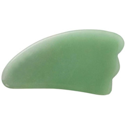 Profesjonalny skrobak do masażu Gua Sha w kształcie płetwy - jadeitowy przyrząd do scrapingu (ADJ23)