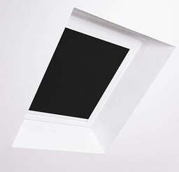 Blok okna dachowego F6A do okien dachowych Dakstra Black Blackout - biała aluminiowa rama