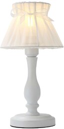 Candellux Stojąca lampa 41-73815 klasyczna abażurowa w stylu angielskim biała