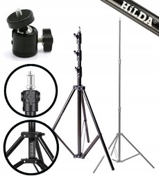 Hilda Statyw Tripod 4 Metry Poziomicy Laserowej Stabilny Wysoki Amortyzacja