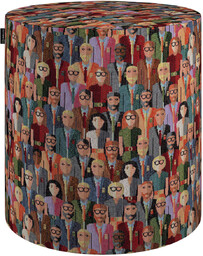 Puf Barrel, kolorowe ludzkie postacie, ø40, wys. 40 cm, Intenso Premium