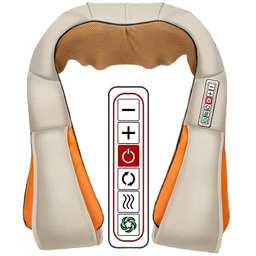 Masażer Shiatsu 3D Do Szyi Karku Pleców Podgrzewany 12V/230V