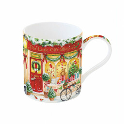 KUBEK PORCELANOWY CHRISTMAS SHOP Sklep z prezentami