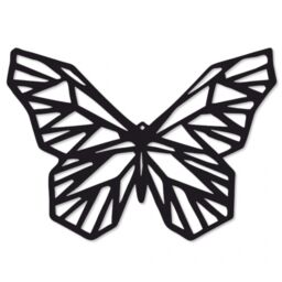 Motyl geometryczny metalowy dekoracja ścienna 3D