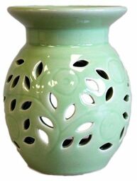 Kwiat Zielony - Kominek Zapachowy Ceramiczny